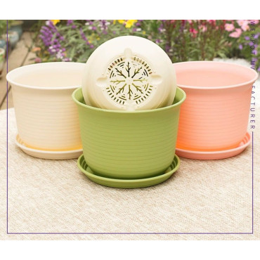 PP磨砂加厚膠花盆